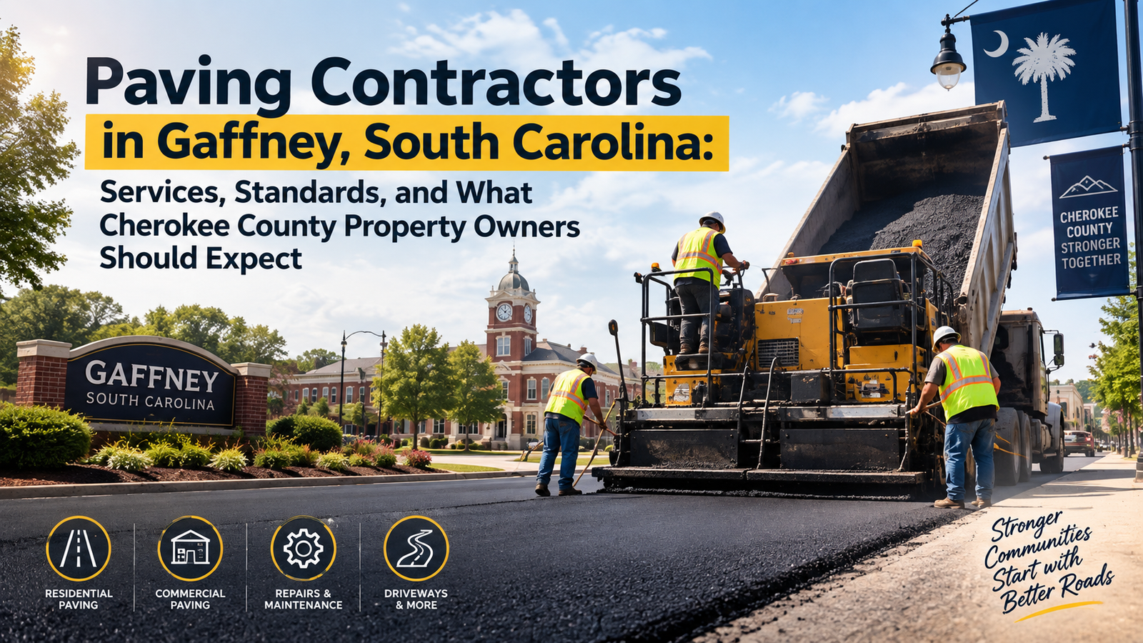 Paving Contractors in Gaffney, South Carolina: Services, Standards, and What Cherokee County Property Owners Should Expect